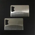 bottle opener steel beard comb custom metal logo