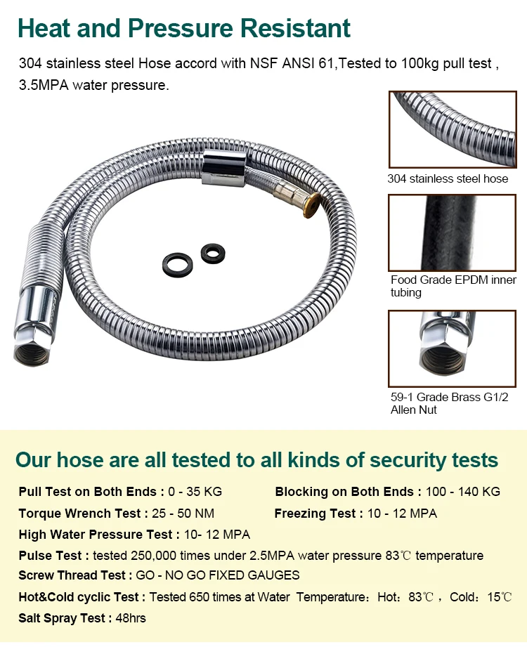 Best industrial brushed nickel pull down kitchen faucet single hole single hande deck mount faucet