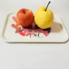 Home Hotel Restaurant Usage Custom printed melamine rectangle Plastic Birch food serving tray