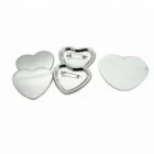 53x57.5mm badge making machine heart shape pin buttons