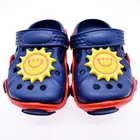 Stock Summer Sandals Clogs EVA Plastic Slipper With Cartoon Charms