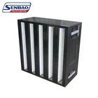 Mini Pleat V bank Air Filter Hepa Box For Operating Room