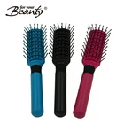 Wholesale Custom Logo Professional Plastic Beautiful Easy Clean Nylon Magic Private Label Detangling Hair Brush for Salon