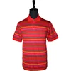 Latest Fashion Double Mercerized cotton Striped polo shirt and golfer shirts