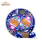 High quality print large turkish microfiber mandala custom yoga beach round towel round beach towels