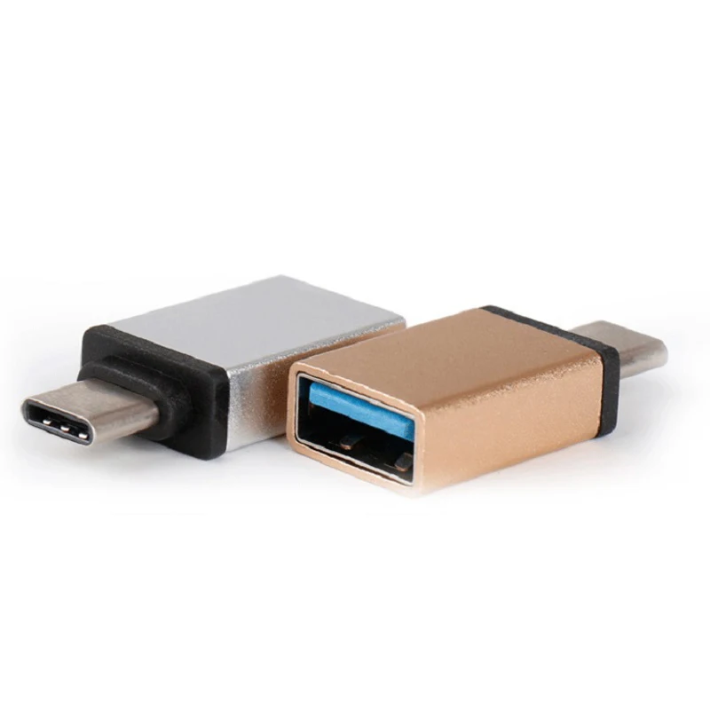 High Quality USB A Female To Type C Male 3.0 Type C Male To USB A Female Aluminium Alloy OTG Adapter