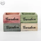 China Flower Wooden Pot China Manufacturer Vintage Garden Flower Planter Handmade Wooden Flower Box Planter Pot