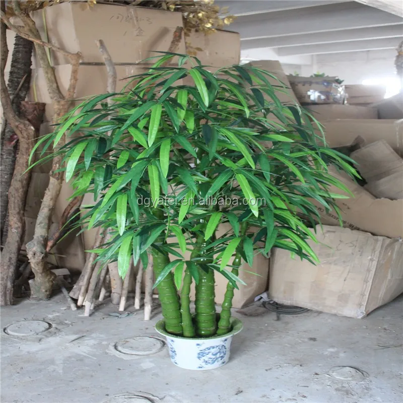 hot sale artificial bamboo leaves, artificial bamboo plant for