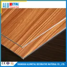 Hot selling 1.5mm-6.0mm OEM soild decorative wooden color aluminum composite panel
