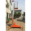 Single Mast Aluminum Aerial Mobile Work Platform with 125 kgs Safety Load Capacity