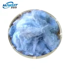 Makeit Dope Dyed non-siliconized recycled Polyester Staple synthetic Fiber for yarn spinning stuffing material