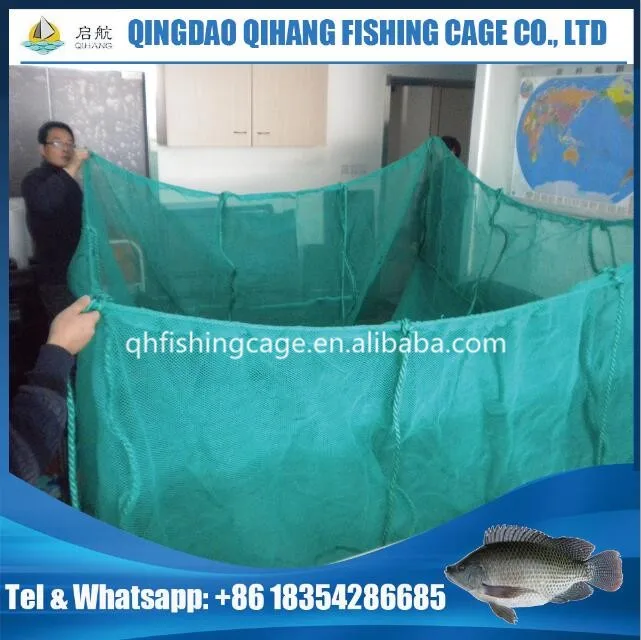 Tilapia/catfish Fish Farming Cage System,Square Floating Cage