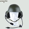 Military air force jet pilot flight helmet with earphone PTE-746