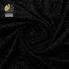 Hot sale custom high quality silver dot soft stretch weft knit fabric for sweaters custom knit fabric