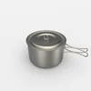 1750ml Titanium Pot with Lid for Camping Titanium Cookware series