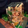 Vivid Detached House Model with Architecture Model Tree