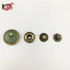 New Style Customized jeans brass metal spring double snap button