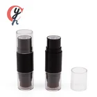 2 in 1 double sides empty powder stick blush container with brush