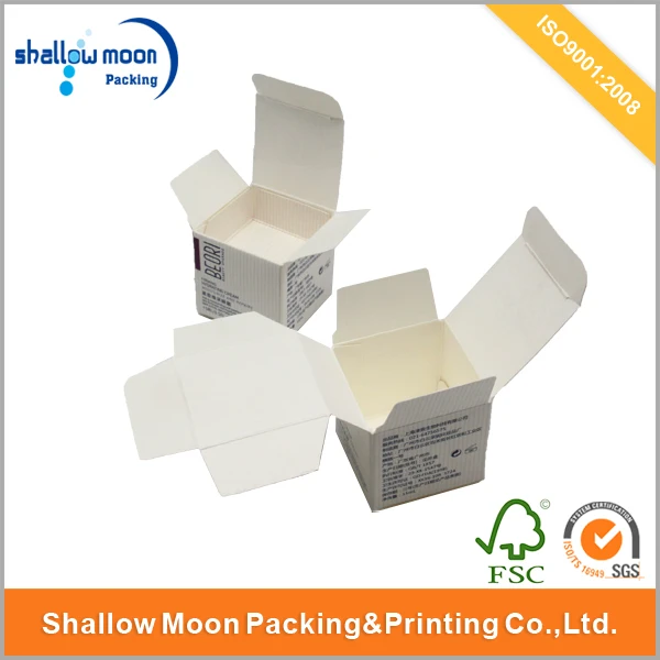 packaging cardboard gift boxes double lamination 300ml small ice