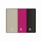 Li-polymer portable aluminium alloy 5000mah power bank for cell phone.