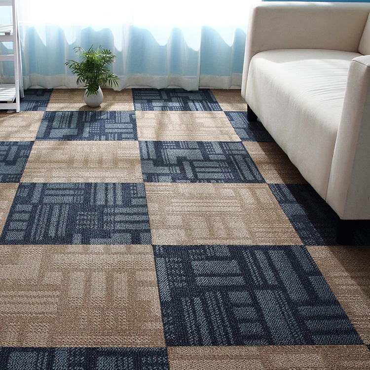 MERIKA customized pattern and logo nylon printed floor tiles carpet