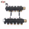 plastic household distribution collector central warm floor hvac system water underfloor heating manifold with flowmeter
