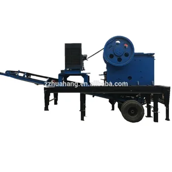 China gold mining equipment, portable jaw crusher with diesel engine