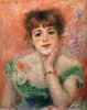 Pierre-Auguste Renoir Jeanne Samary in a Low Necked Dress reproduction painting