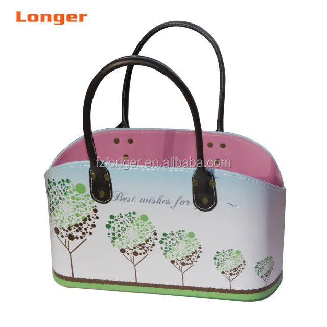 custom colorful leather gift basket organizer basket
