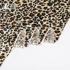 Good service luxury leopard designs plain women velvet suits fabric in stock