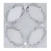 New Design Flower Calacatta Gold Thassos Carrara White 3D Marble WaterJet Marble Mosaic Tile