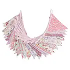 Promotional String Festival Decoration 100% Cotton Bunting Hanging Flag
