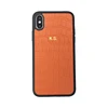 Latest New Crocodile pattern Skin Hard back Smooth and flat Color back leather case for iphone 11 5.8 6.1 6.5 inch 2019