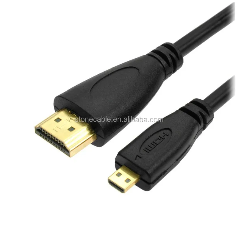 1080p HDMI V1.4 Male to Micro HDMI Male Connection Cable - Black 3M - ANKUX.COM