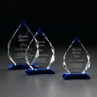 Sublimation blank crystal iceberg shape award trophy