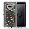 New Arrival Bling glitter phone case Quicksand Robot Glitter liquid silicone phone case for Samsung Note 9 Case cover