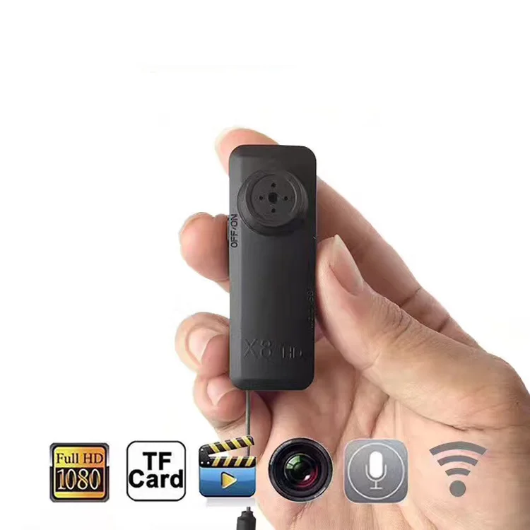 Motion Detection HD 1080p IP WIFI Camera Wearable Spy Mini Button Camera
