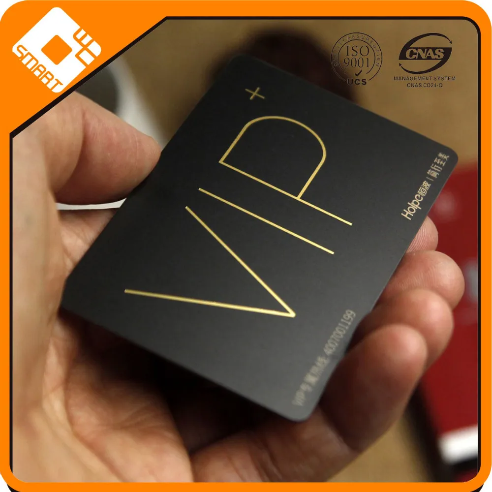 high quality factory directly pvc vip card with emv chip
