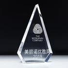 sharp arrow design clear iceberg crystal award trophy craft