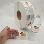 Custom Waterproof Transparent Adhesive Printing Tea Sticker Label,Clear Vinyl Sticker,Sticker Printer