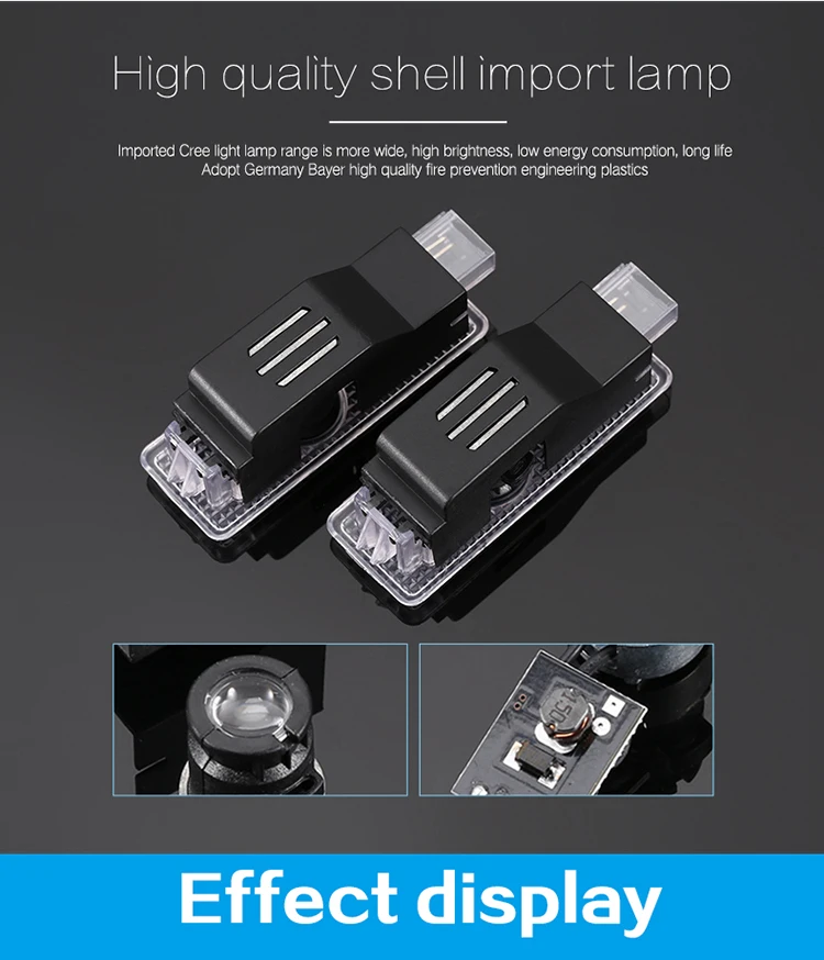 customized 3d logo laser projector light car led