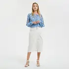 APHACATOP New Arrival Hot sales 2019 Spring Summer cotton chiffon long high waist office skirt for women