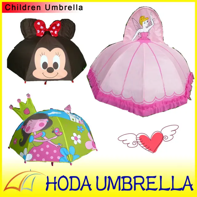 cartoon character ear shape craft straight umbrella/children