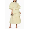 Lady party dress Ruffle layered skirt maxi women luxury dress