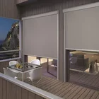 Hot sale blackout and waterproof motorized roller blinds for outdoor