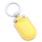 promotional key chain metal keyring leather