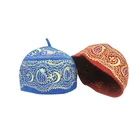 100% Wool Embroidered Nigeria Men Women Felt Muslim Prayer Caps Hats by Muslim Approved Factory