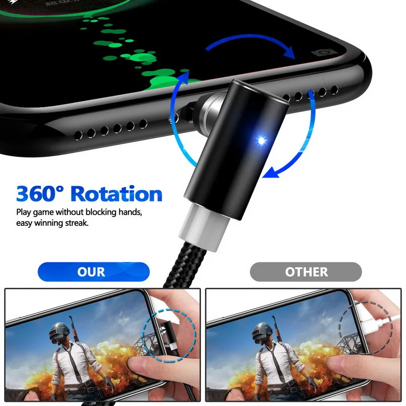 wholesale new product ideas 2019 3 in 1 Fast Magnetic Cable Micro USB Type C Charger Charging For iPhone - ANKUX.COM