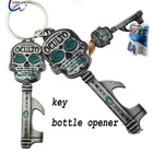 custom your logo bottle opener keychain ,hight quality branded bottle opener keyring & key chains