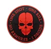 Wholesale In Stock Ruber Patches Skull Head Design 3D PVC Patch